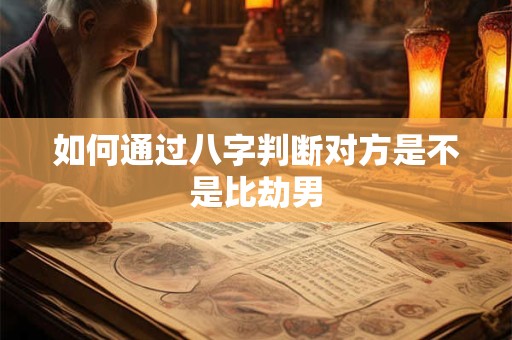 如何通过八字判断对方是不是比劫男