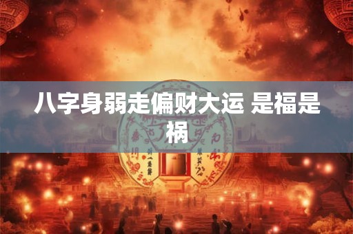 八字身弱走偏财大运 是福是祸