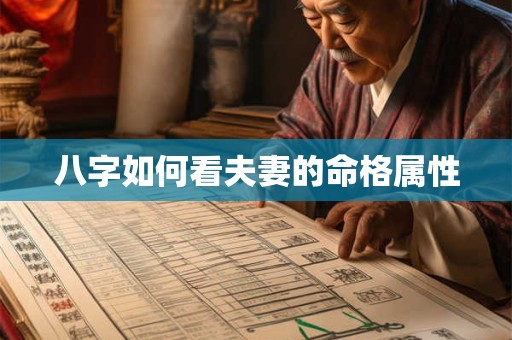 八字如何看夫妻的命格属性