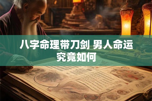 八字命理带刀剑 男人命运究竟如何