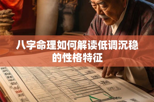 八字命理如何解读低调沉稳的性格特征