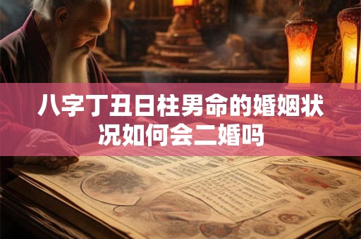 八字丁丑日柱男命的婚姻状况如何会二婚吗