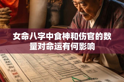 女命八字中食神和伤官的数量对命运有何影响