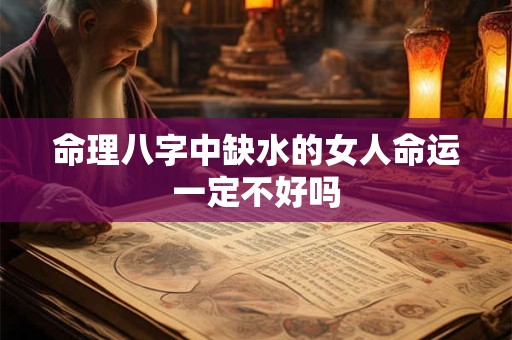 命理八字中缺水的女人命运一定不好吗