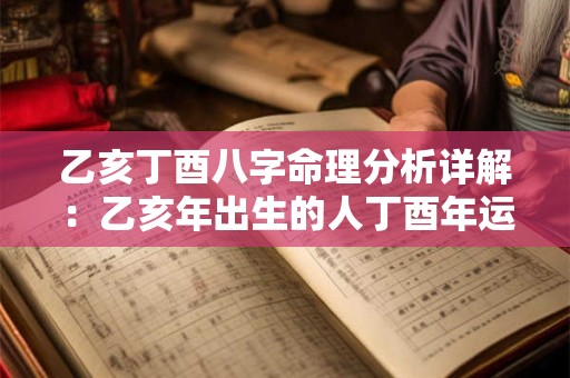 乙亥丁酉八字命理分析详解：乙亥年出生的人丁酉年运势如何