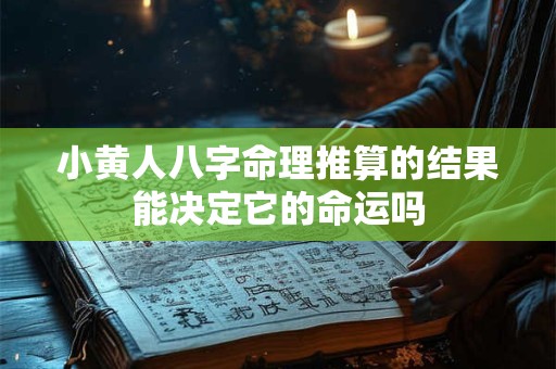 小黄人八字命理推算的结果能决定它的命运吗