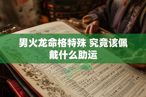 男火龙命格特殊 究竟该佩戴什么助运