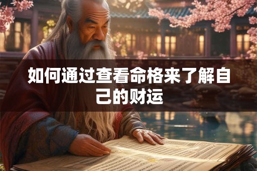 如何通过查看命格来了解自己的财运