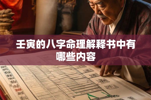 壬寅的八字命理解释书中有哪些内容
