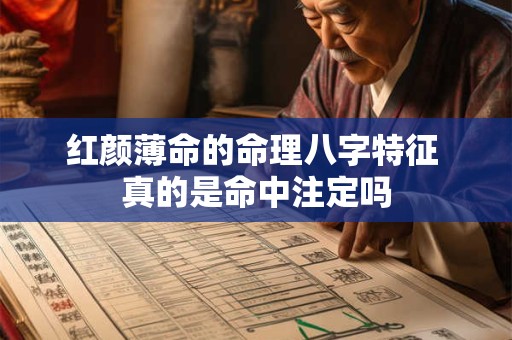 红颜薄命的命理八字特征 真的是命中注定吗
