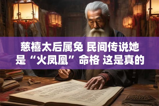 慈禧太后属兔 民间传说她是“火凤凰”命格 这是真的吗