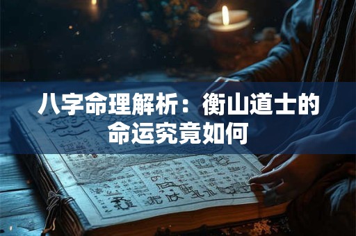 八字命理解析：衡山道士的命运究竟如何