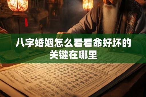 八字婚姻怎么看看命好坏的关键在哪里