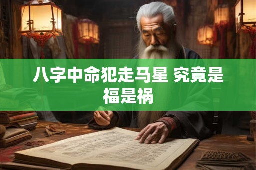 八字中命犯走马星 究竟是福是祸