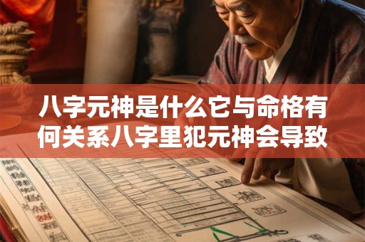 八字元神是什么它与命格有何关系八字里犯元神会导致怎样的命运