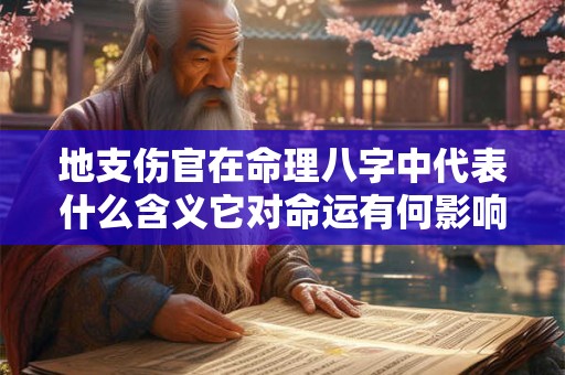 地支伤官在命理八字中代表什么含义它对命运有何影响