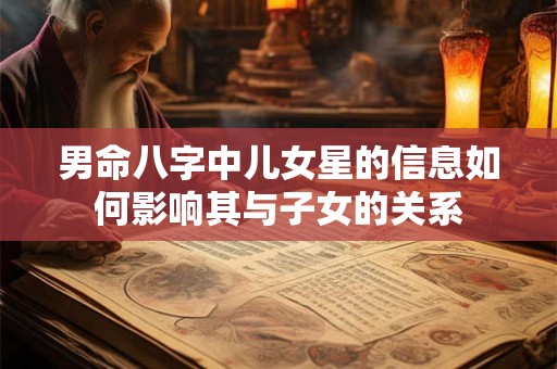 男命八字中儿女星的信息如何影响其与子女的关系