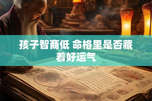 孩子智商低 命格里是否藏着好运气