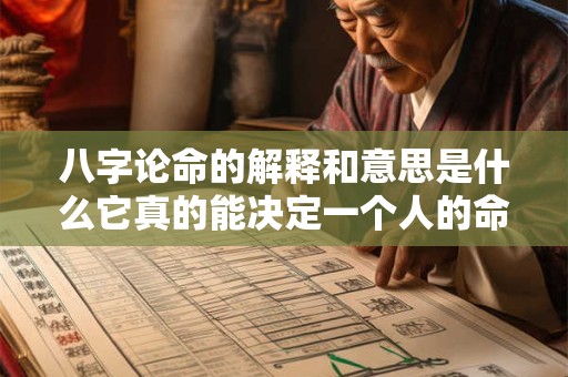 详细阅读:八字论命的解释和意思是什么它真的能决定一个人的命运吗 八字论命的解释和意思是什么它真的能决定一个人的命运吗
