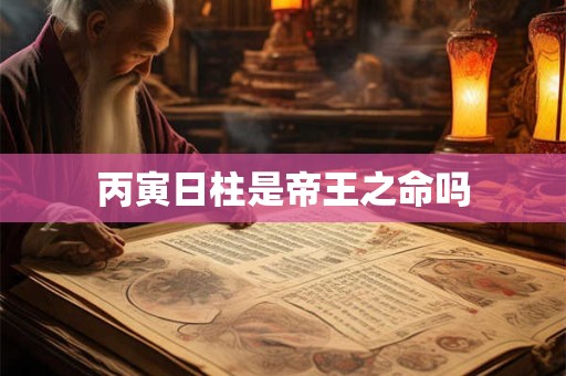 丙寅日柱是帝王之命吗