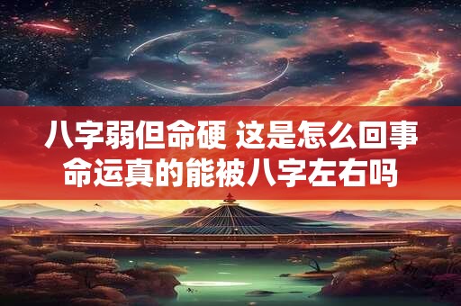 八字弱但命硬 这是怎么回事命运真的能被八字左右吗