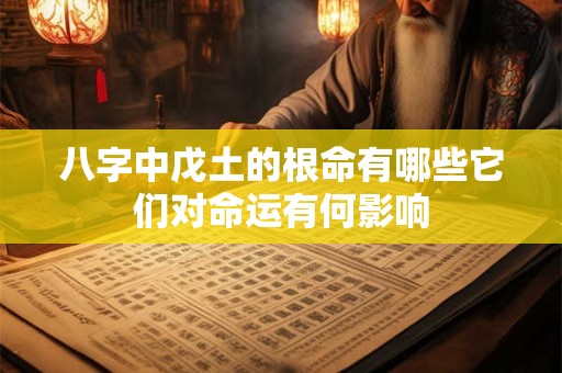 八字中戊土的根命有哪些它们对命运有何影响