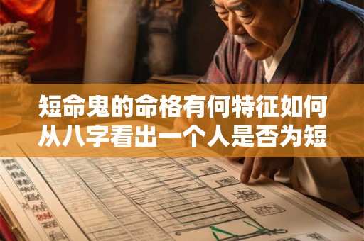 短命鬼的命格有何特征如何从八字看出一个人是否为短命鬼