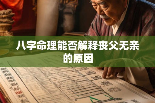 八字命理能否解释丧父无亲的原因