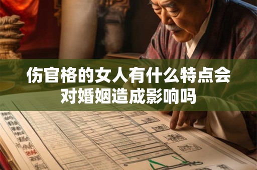 伤官格的女人有什么特点会对婚姻造成影响吗
