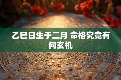 乙巳日生于二月 命格究竟有何玄机