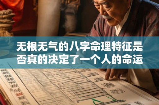 无根无气的八字命理特征是否真的决定了一个人的命运