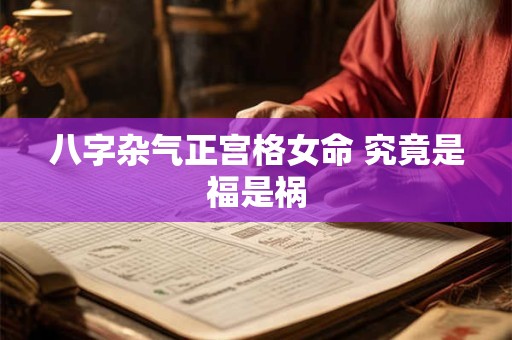 八字杂气正宫格女命 究竟是福是祸
