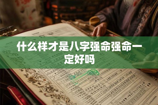 什么样才是八字强命强命一定好吗