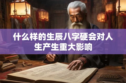 什么样的生辰八字硬会对人生产生重大影响