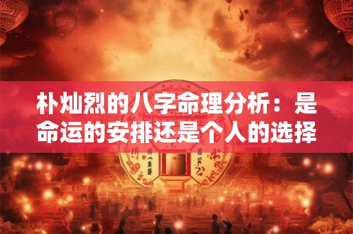 朴灿烈的八字命理分析:是命运的安排还是个人的选择 朴灿烈的八字命理分析:是命运的安排还是个人的选择