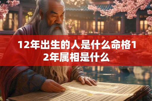 12年出生的人是什么命格12年属相是什么