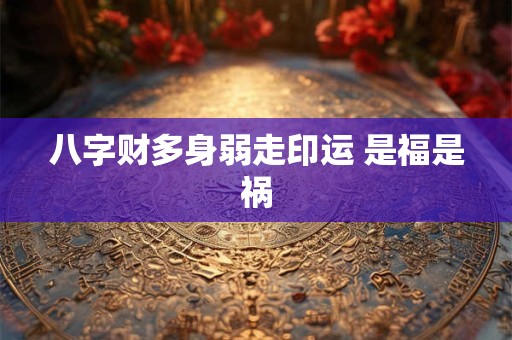 八字财多身弱走印运 是福是祸 八字财多身弱走印运 是福是祸
