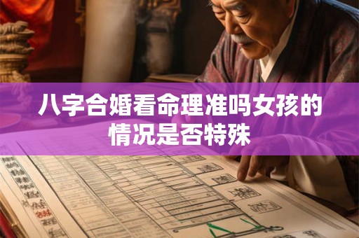 八字合婚看命理准吗女孩的情况是否特殊