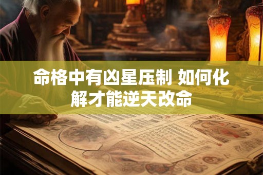 命格中有凶星压制 如何化解才能逆天改命