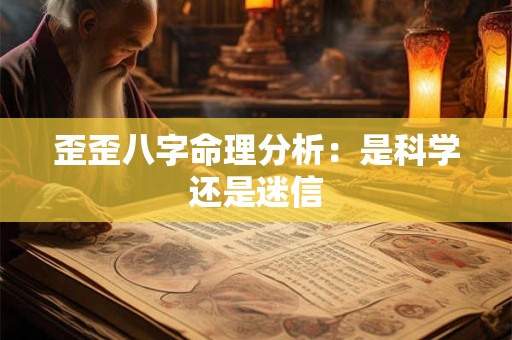 歪歪八字命理分析：是科学还是迷信