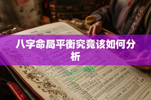 八字命局平衡究竟该如何分析
