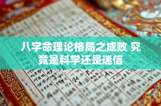 八字命理论格局之成败 究竟是科学还是迷信