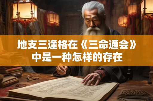 地支三逢格在《三命通会》中是一种怎样的存在