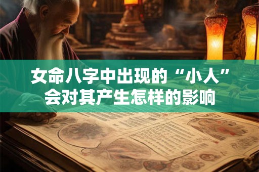 女命八字中出现的“小人”会对其产生怎样的影响