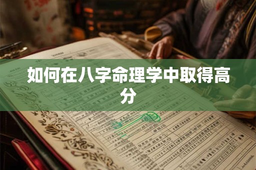 如何在八字命理学中取得高分