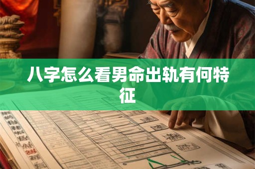 八字怎么看男命出轨有何特征