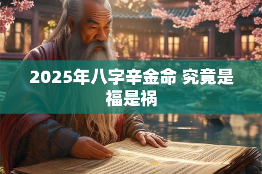 2025年八字辛金命 究竟是福是祸