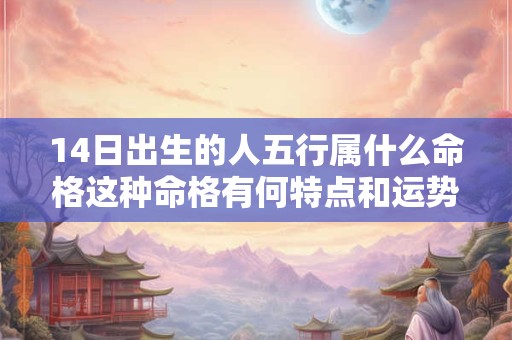 14日出生的人五行属什么命格这种命格有何特点和运势