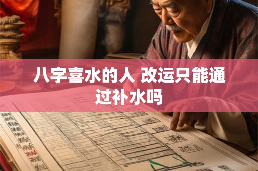 八字喜水的人 改运只能通过补水吗