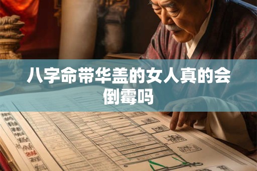 八字命带华盖的女人真的会倒霉吗